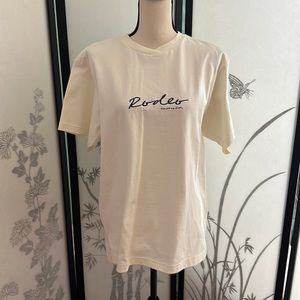 Rodeo Script Logo Cream Short Sleeve Tee